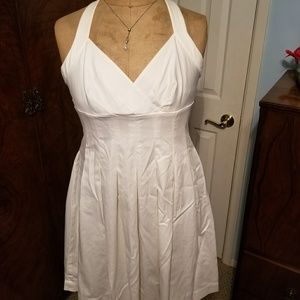 White cotton sun dress